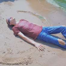 Wet Live Team: Exclusively on the Beach Andrii Blindfold!  Bathing Blindly