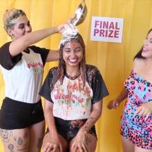lovingmessy4you: Game Show Slime Pies Peanut Butter Tomato Sauce and Surprise