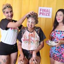 lovingmessy4you: Game Show Slime Pies Peanut Butter Tomato Sauce and Surprise