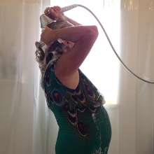 SPLOSH ART: Green Dress Shower