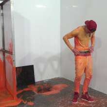 WamtasticUK: MessySte in Orange and Red Gunge in White 11 Degrees Outfit