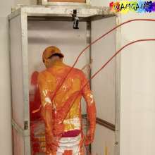 WamtasticUK: MessySte in Orange and Red Gunge in White 11 Degrees Outfit