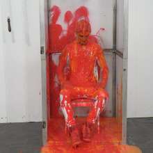 WamtasticUK: MessySte in Orange and Red Gunge in White 11 Degrees Outfit