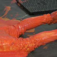 WamtasticUK: MessySte in Orange and Red Gunge in White 11 Degrees Outfit