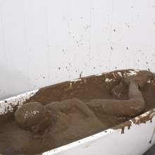 WamtasticUK: MessySte Mud Bath in Brand New Adidas Arsenal Tracksuit