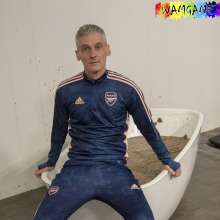 WamtasticUK: MessySte Mud Bath in Brand New Adidas Arsenal Tracksuit