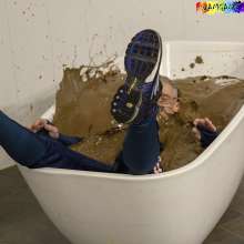 WamtasticUK: MessySte Mud Bath in Brand New Adidas Arsenal Tracksuit