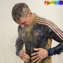 WamtasticUK: MessySte Mud Bath in Brand New Adidas Arsenal Tracksuit