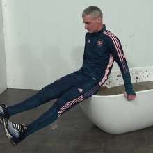 WamtasticUK: MessySte Mud Bath in Brand New Adidas Arsenal Tracksuit