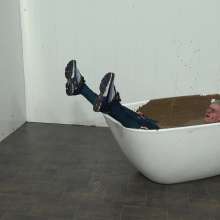WamtasticUK: MessySte Mud Bath in Brand New Adidas Arsenal Tracksuit