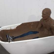 WamtasticUK: MessySte Mud Bath in Brand New Adidas Arsenal Tracksuit