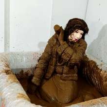 Wetlook Doll: Mud Long Skirt and Fluffy Coat + Bonus Ripping Clothes