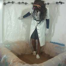 Wetlook Doll: Mud White Coat and Skirt