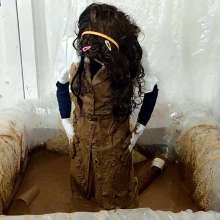 Wetlook Doll: Mud White Coat and Skirt