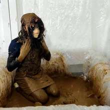 Wetlook Doll: Mud White Coat and Skirt