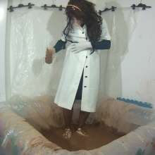 Wetlook Doll: Mud White Coat and Skirt