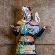WildThang: Photoset: Cheerleader Messy Punishment for Breaking Rules