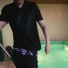 vstyle83: Pool Time in Nike Trackies and AF1s
