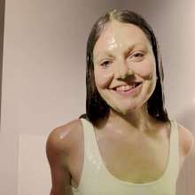 WAMfuns Messy Forfeits: Queen Peach Gunge Swimsuit Filling