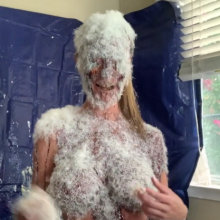Slimed Models: And Now It's Time She Got "Tar" and Feathered... Naked
