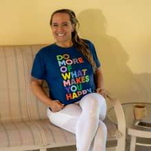 DMarieAllWet: Swimming in White Yoga Pants, Tee Shirt, and Tennis