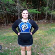 JD and Messy Andi: Cheerleader fun!