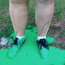 JD and Messy Andi: Cheerleader fun!
