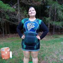 JD and Messy Andi: Cheerleader fun!
