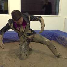 WamtasticUK: Adam and James Wedding Suits Mud Wrestle