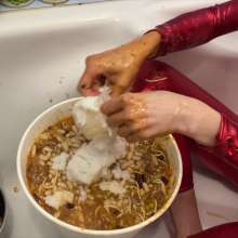 Your Wet Cat: Completely Covered with 20 Liters of Slop, a Crazy Mess!