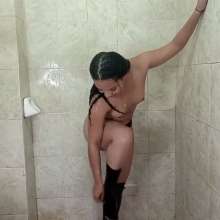 WetPlace: Danny Shower In Plaid Skirt