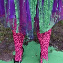 JD and Messy Andi: Andi's 80's Outfit Gets Slimed!