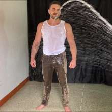 RevSlymsford: Jimmy Gets Watered With A Hose!  See-Thru Clothes Then Naked