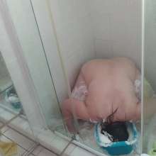 Darkabyss445: Naked Head Dunking in Whipped Cream