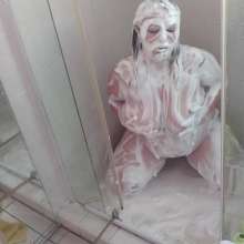 Darkabyss445: Naked Head Dunking in Whipped Cream