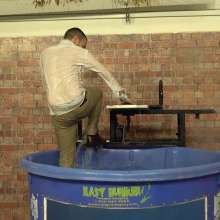 WamtasticUK: Nathan in Dunk Tank Looking for Coins