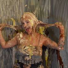FunFilled Photography: Photoset of Krystal's Pie/slime Trivia Challenge in Jeans!