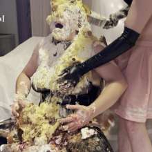 Messy MM: Pie Sitting, and a Big Cake
