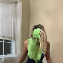 Slimed Models: Scarlett Chunky Green Slimed in an Evening Dress Re-Release