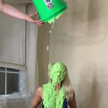 Slimed Models: Scarlett Chunky Green Slimed in an Evening Dress Re-Release