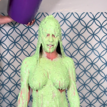 Slimed Models: Victoria Slimed With Shoot Leftovers
