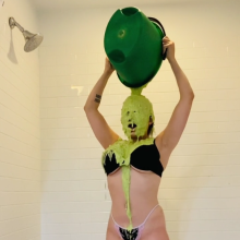 Slimed Models: Ana Slimed for Coming in Last Place in the Slime Olympics