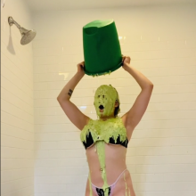 Slimed Models: Ana Slimed for Coming in Last Place in the Slime Olympics