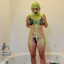 Slimed Models: Ana Slimed for Coming in Last Place in the Slime Olympics