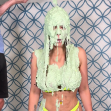 Slimed Models: Nia Goes for the Longest Slimed Models Sliming Record!