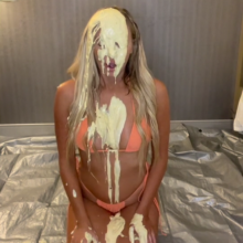 Slimed Models: Blonde Hottie Slimed for the First Time