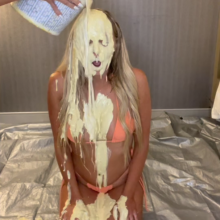 Slimed Models: Blonde Hottie Slimed for the First Time