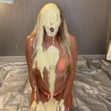 Slimed Models: Blonde Hottie Slimed for the First Time