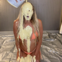 Slimed Models: Blonde Hottie Slimed for the First Time