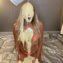 Slimed Models: Blonde Hottie Slimed for the First Time